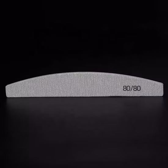 高品質洗える高弾性カラフルなハーフムーンネイルバッファファイル 100/180