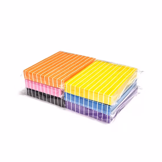 柔らかいEVAスポンジと耐久性のあるサンドペーパー素材のネイルバッファー