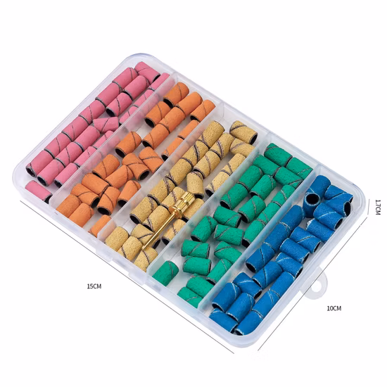 卸売マニキュアツールネイルドリルビット用カスタムグリットネイルサンディングバンド